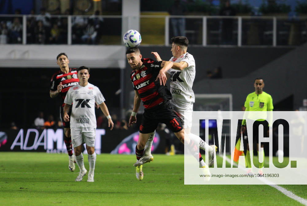 Match between Santos and Flamengo Santos (SP), 7 16 2025 - football Santos x Flamengo - Jorginho, during the match between Santos x Flamengo, valid for the 14th round of the Brazilian Championship Series A, held at Vila Belmiro, this Wednesday (16). Sao Paulo Brasil