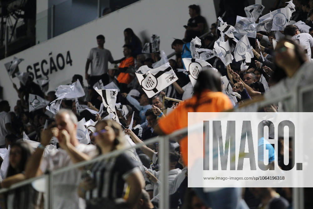 Match between Santos and Flamengo Santos (SP), 7 16 2025 - Football Santos x Flamengo - Santos fans during the match between Santos x Flamengo, valid for the 14th round of the Brazilian Championship Series A, held at Vila Belmiro, this Wednesday (16). Sao Paulo Brasil