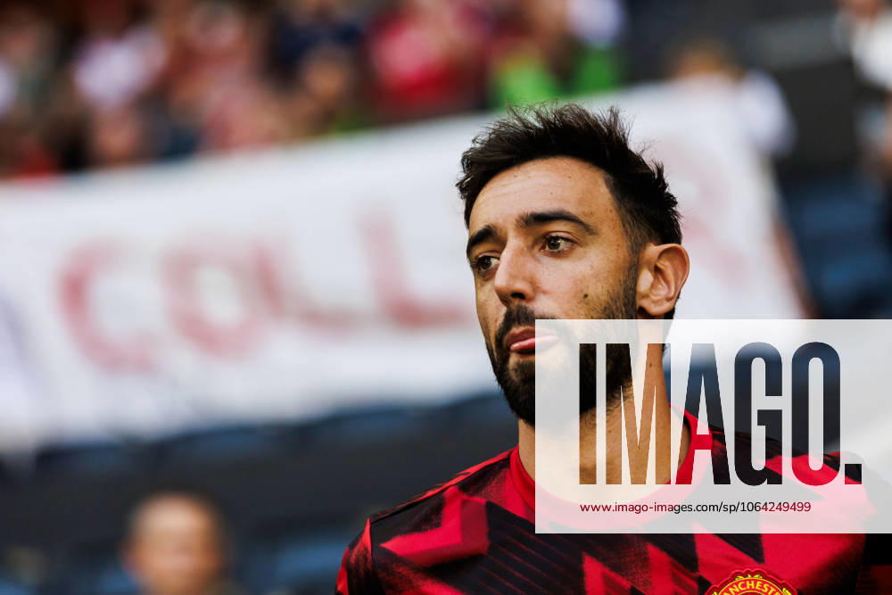 Bruno Fernandes of Manchester United ahead of the friendly football match between Manchester United and Leeds United on July 19, 2025 in Stockholm Photo Tobias Sterner BILDBYRAN COP 254 TS0371 fotboll football soccer fotball träningsmatch friendly match manchester united leeds united bbeng