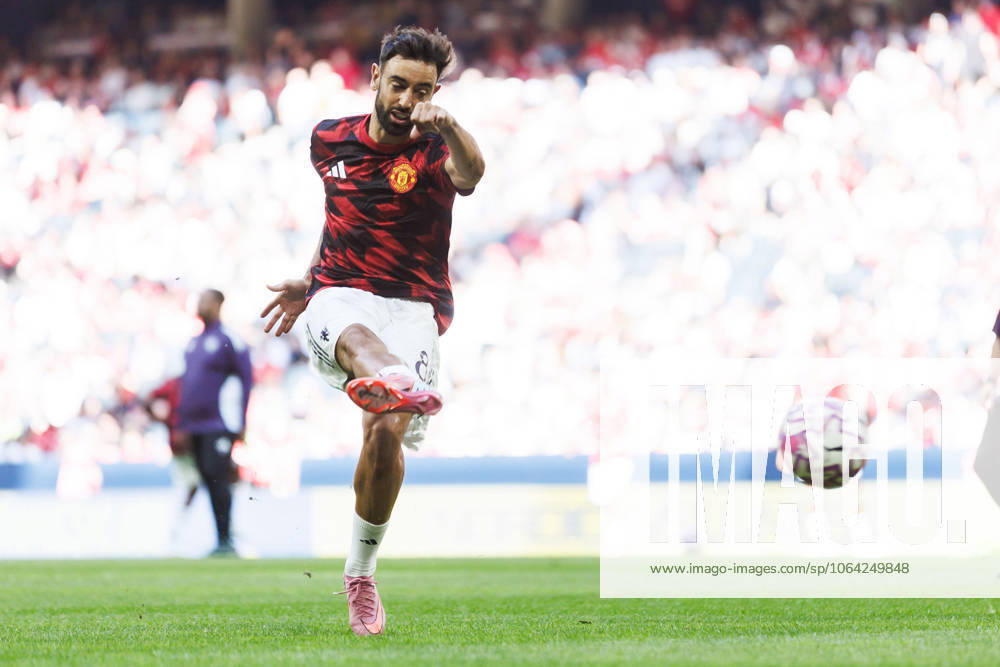 Bruno Fernandes of Manchester United ahead of the friendly football match between Manchester United and Leeds United on July 19, 2025 in Stockholm Photo Tobias Sterner BILDBYRAN COP 254 TS0371 fotboll football soccer fotball träningsmatch friendly match manchester united leeds united bbeng
