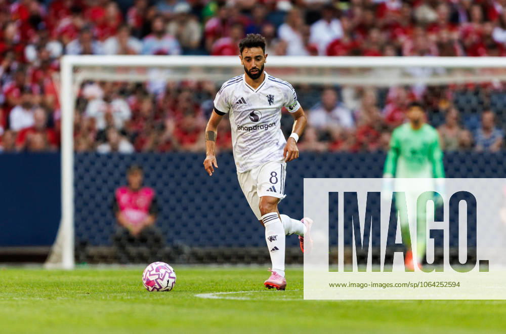 Bruno Fernandes of Manchester United during the friendly football match between Manchester United and Leeds United on July 19, 2025 in Stockholm Photo Tobias Sterner BILDBYRAN COP 254 TS0371 fotboll football soccer fotball träningsmatch friendly match manchester united leeds united bbeng