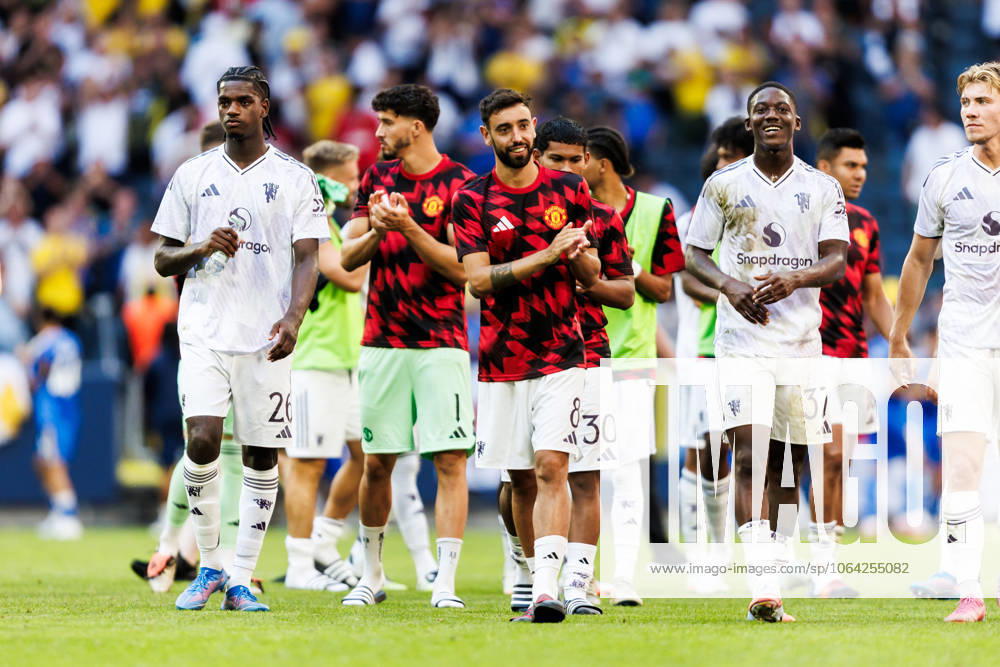 Bruno Fernandes of Manchester United after the friendly football match between Manchester United and Leeds United on July 19, 2025 in Stockholm Photo Tobias Sterner BILDBYRAN COP 254 TS0371 fotboll football soccer fotball träningsmatch friendly match manchester united leeds united bbeng