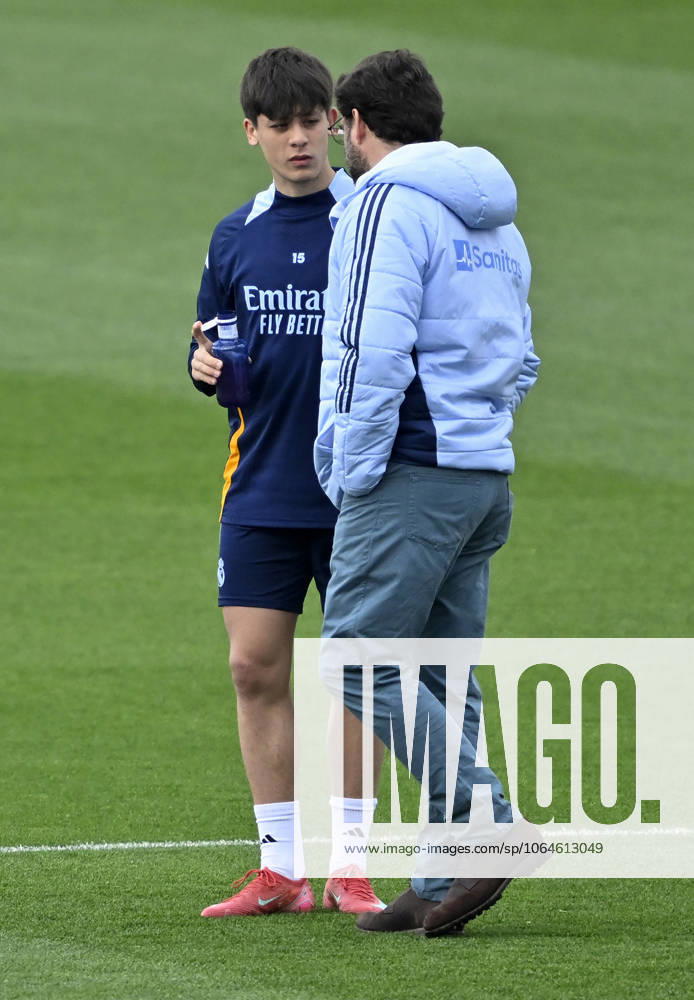 Training session of Real Madrid MADRID, SPAIN - FEBRUARY 28: Arda Guler of Real Madrid attends training session at Valdebebas facilities ahead of LaLiga 26th week football match against Real Betis in Madrid, Spain on February 28, 2025. Madrid Spain. Editorial use only. Please get in touch for any other usage.