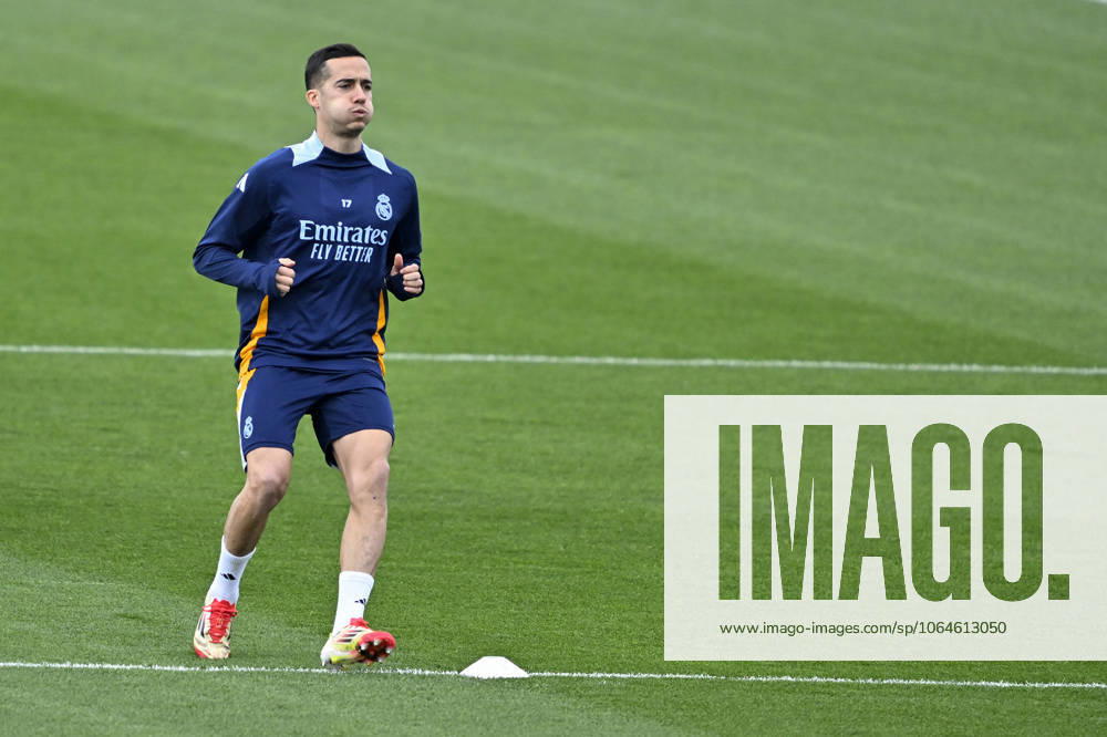 Training session of Real Madrid MADRID, SPAIN - FEBRUARY 28: Lucas Vazquez of Real Madrid attends training session at Valdebebas facilities ahead of LaLiga 26th week football match against Real Betis in Madrid, Spain on February 28, 2025. Madrid Spain. Editorial use only. Please get in touch for any other usage.