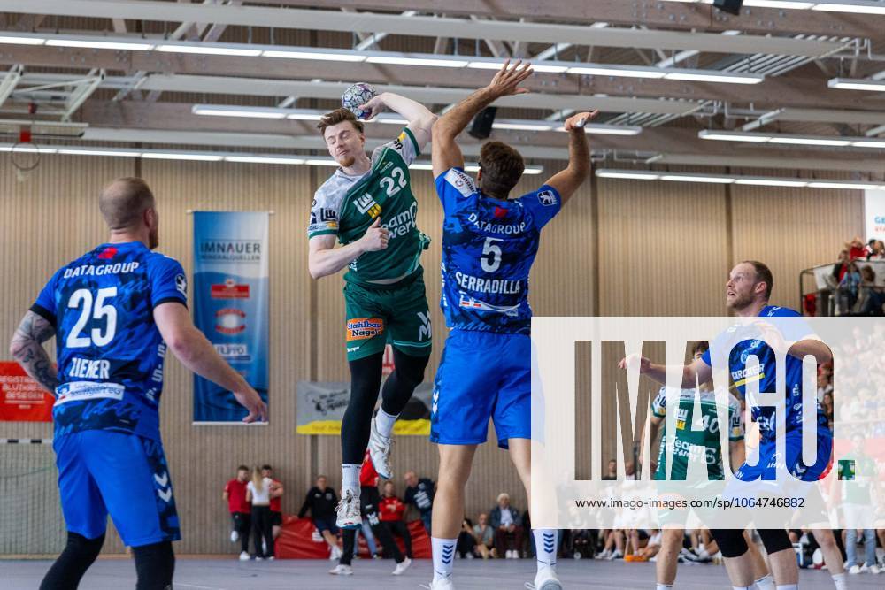 Erik PERSSON FRISCH AUF Goeppingen, 22 scores a goal, Action, Goal throw FRISCH AUF Goeppingen FAG vs TVB 1898 Stuttgart TVB , Handball, Men, S Cup Altensteig 2025, Final, Season 2025 2026, 03 08 2025 FRISCH AUF Goeppingen FAG vs TVB 1898 Stuttgart TVB , Handball, Men, S Cup Altensteig 2025, Final, Season 2025 2026, 03 08 2025 Altensteig