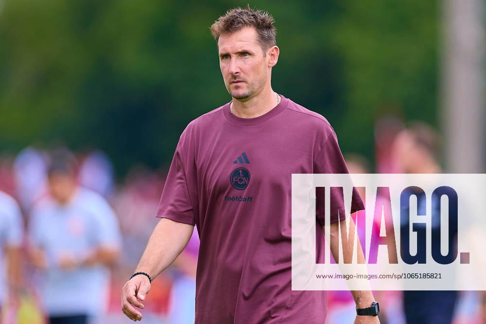 Miroslav Klose 1 FC Nuernberg, Head Coach pensive, Portrait, Crop, Half-time GER, FV Illertissen 1921 e V vs 1 FC Nuernberg, Football, Men DFB Cup, 1 round, Season 2025 2026, 16 08 2025 DFB regulations prohibit any use of photographs as image sequences and or quasi video GER, FV Illertissen 1921 e V vs 1 FC Nuernberg, Football, Men DFB Cup, 1 round, Season 2025 2026, 16 08 2025 Illertissen