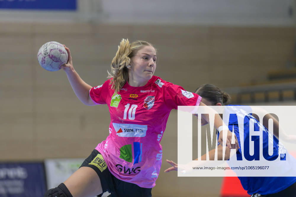 Viktoria Marksteiner Halle, 10 , SV Union Halle Neustadt HC Leipzig, Handball Women, Bundesliga, Halle Saale Cup, Final, Season 2025 26, 16 08 2025 Halle SWH Arena Sachsen Anhalt Germany