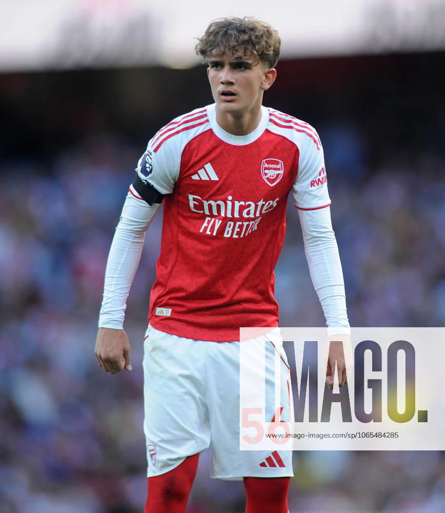 Football - 2025 2026 Premier League - Arsenal vs Leeds United - Emirates Stadium - Saturday 23rd August 2025 Max Robert Dowman of Arsenal making his Premiership Debut