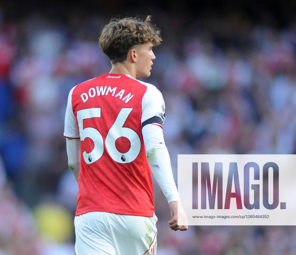 Football - 2025 2026 Premier League - Arsenal vs Leeds United - Emirates Stadium - Saturday 23rd August 2025 Max Robert Dowman of Arsenal making his Premiership Debut (Shirt no 56)