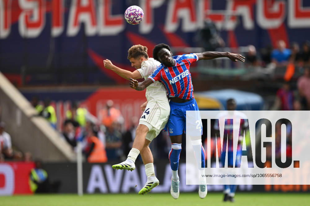 Crystal Palace v Nottingham Forest - Premier League James McAtee of Nottingham Forest and Romain Esse of Crystal Palace battle for the ball during the Premier League match between Crystal Palace and Nottingham Forest at Selhurst Park in London, England, on August 24, 2025. London Greater London United Kingdom