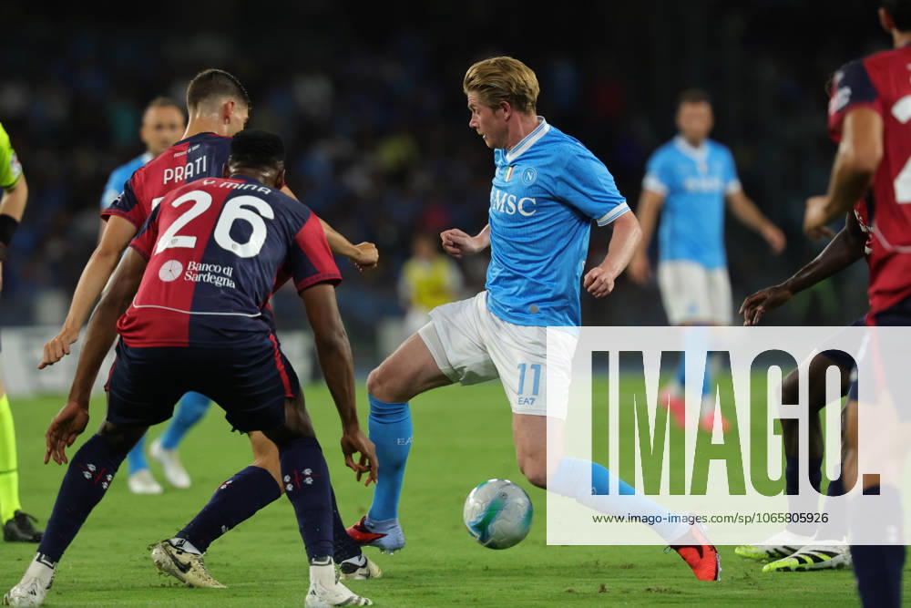Napolis Kevin De Bruyne during the Serie A soccer match between Napoli and Cagliari at the Diego Armando Maradona Stadium in Naples, southern italy - Saturday , August 30 , 2025. - Soccer .