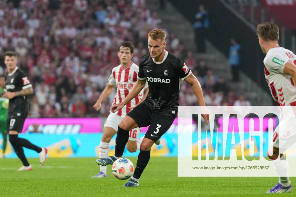 Philipp Lienhart SC Freiburg, 03 on the ball , Germany, Football, 1 Bundesliga, 2 Matchday, 2025 2026, 1 FC Köln vs SC Freiburg, 31 08 2025, RheinEnergieSTADION, Cologne, Germany DFL REGULATIONS PROHIBIT ANY USE OF PHOTOGRAPHS AS IMAGE SEQUENCES AND OR QUASI VIDEO Köln RheinEnergieSTADION Nordrhein Westfalen Germany