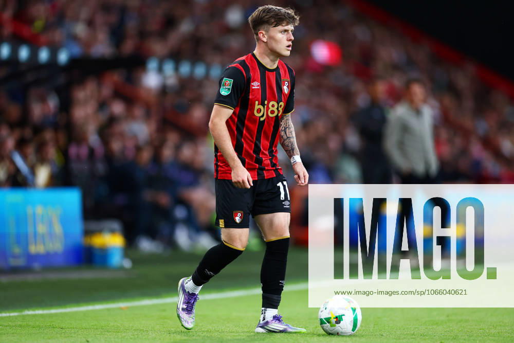 Ben Gannon-Doak of AFC Bournemouth. AFC Bournemouth v Brentford, EFL Carabao Cup, Second Round, Football, Vitality Stadium, Bournemouth, UK - 26 Aug 2025Bournemouth Vitality Stadium United Kingdom