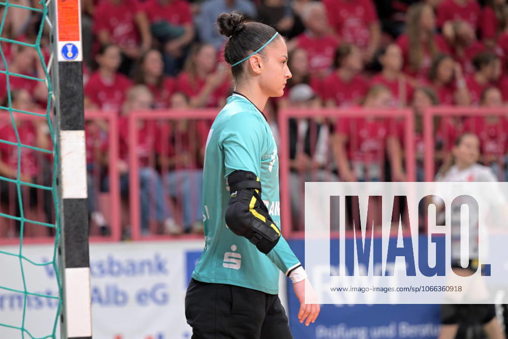 Sara Suba TusSies Metzingen, 77 in goal TusSies Metzingen vs BSV Sachsen Zwickau, Handball, Alsco HBF, 3 League Matchday, Season 2025 2026, 13 09 2025 TusSies Metzingen vs BSV Sachsen Zwickau, Handball, Alsco HBF, 3 League Matchday, Season 2025 2026, 13 09 2025 Tuebingen