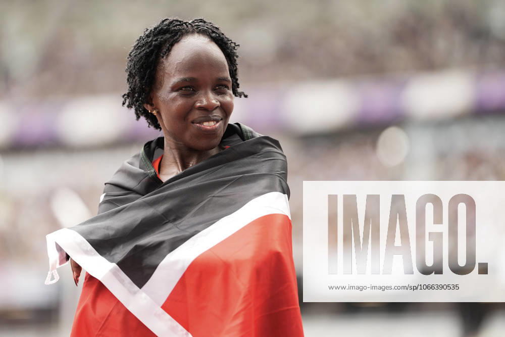 Athletics World Championships in Tokyo, Japan Gold medalist Peres Jepchirchir of Kenya reacts after the Women?s Marathon during the Athletics World Championships in Tokyo, Japan on September 14, 2025. TOKYO JAPAN