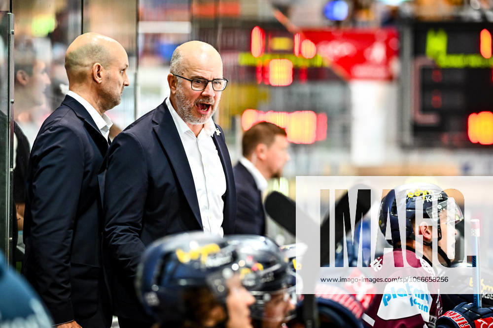 Stefan Nyman Head Coach, Headcoach, Iserlohn Roosters , GER, Iserlohn Roosters vs Nuernberg Ice Tigers, Ice Hockey, Penny DEL, Matchday 03, Season 2025 2026, 19 09 2025, GER, Iserlohn Roosters vs Nuernberg Ice Tigers, Ice Hockey, Penny DEL, Matchday 03, Season 2025 2026, 19 09 2025 Iserlohn