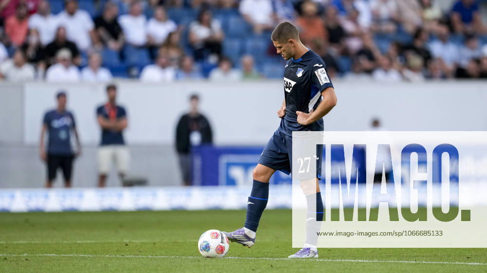 Andrej Kramaric Hoffenheim, 27 , TSG 1899 Hoffenheim player, disappointed about the defeat, disappointment after the final whistle, highlight, loser, lost, frustration, disappointed, pessimistic, 20 09 2025, Sinsheim Germany , Football, Bundesliga, TSG 1899 Hoffenheim FC Bayern Munich, DFB DFL REGULATIONS PROHIBIT ANY USE OF PHOTOGRAPHS AS IMAGE SEQUENCES AND OR QUASI VIDEO