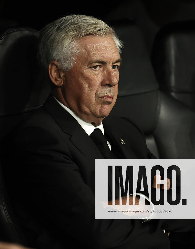 Real Madrid v RB Leipzig - UEFA Champions League MADRID, SPAIN - SEPTEMBER 14: Madrid s head coach Carlo Ancelotti gestures during the UEFA Champions League Group F soccer match between Real Madrid and RB Leipzig at Santiago Bernabeu stadium in Madrid, Spain on 14 September 2022. Madrid Spain. Editorial use only. Please get in touch for any other usage.