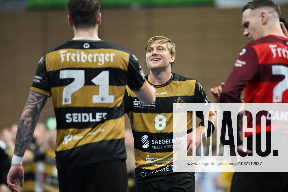 Viktor Petersen Norberg HC Elbflorenz 2006, 8 HC Elbflorenz 2006 vs VfL Luebeck Schwartau, 2 Handball Bundesliga Herren, Spielzeit 2025 2026, 26 09 2025 HC Elbflorenz 2006 vs VfL Luebeck Schwartau, 2 Handball Bundesliga Herren, Spielzeit 2025 2026, 26 09 2025 Dresden