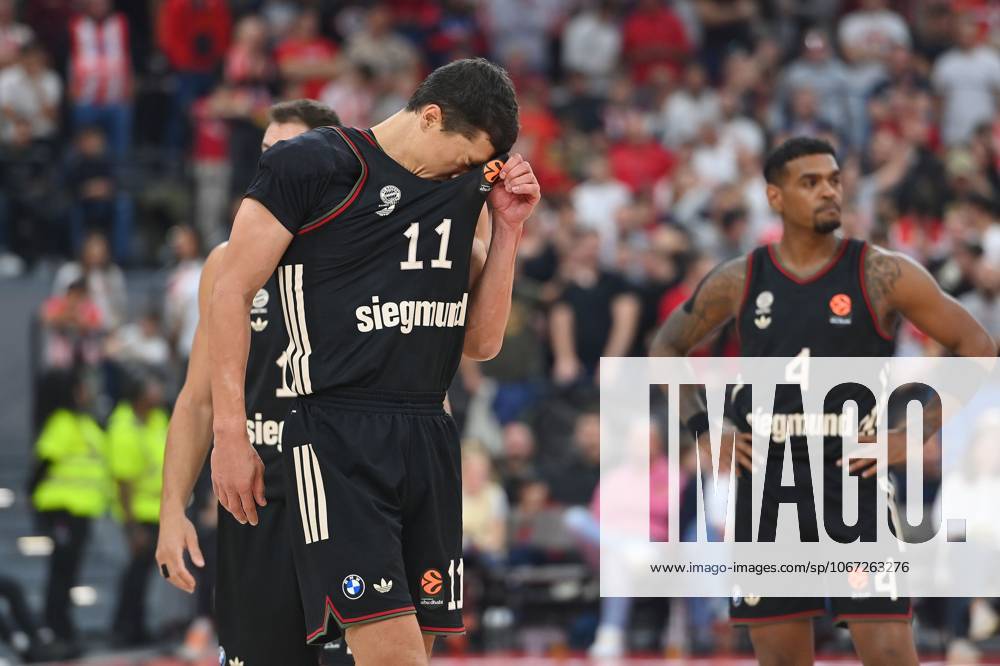 VLADIMIR LUCIC FCB , Disappointment,frustration,disappointed,frustrated,dejected, Basketball Euro League,Season 2025 2026, FC Bayern Munich Red Star Belgrade on 02 10 2025, S A P G A R D EN