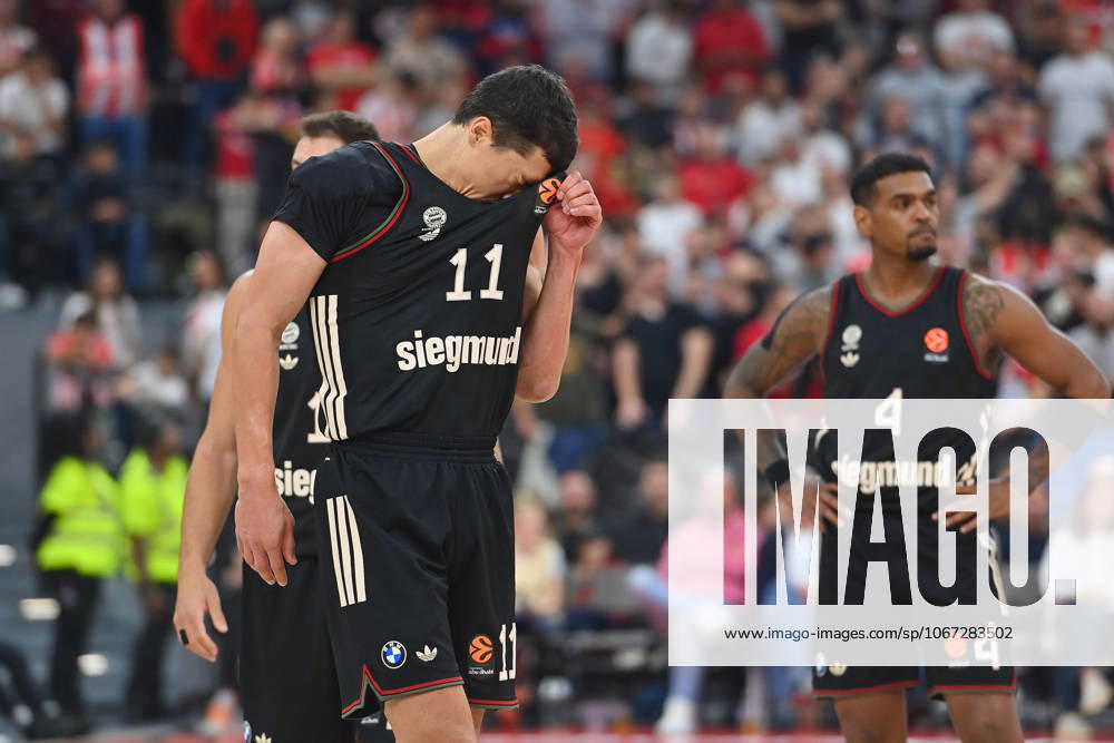 VLADIMIR LUCIC FCB , Disappointment,frustration,disappointed,frustrated,dejected, Basketball Euro League,Season 2025 2026, FC Bayern Munich Red Star Belgrade 97 88 on 02 10 2025, S A P G A R D EN