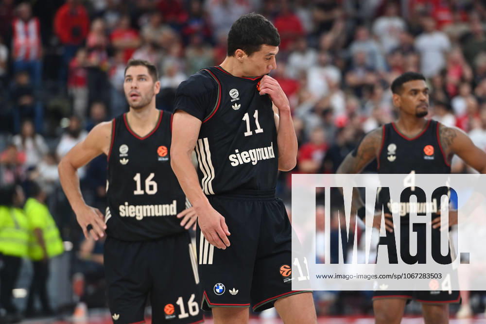 VLADIMIR LUCIC FCB , Disappointment,frustration,disappointed,frustrated,dejected, Basketball Euro League,Season 2025 2026, FC Bayern Munich Red Star Belgrade 97 88 on 02 10 2025, S A P G A R D EN