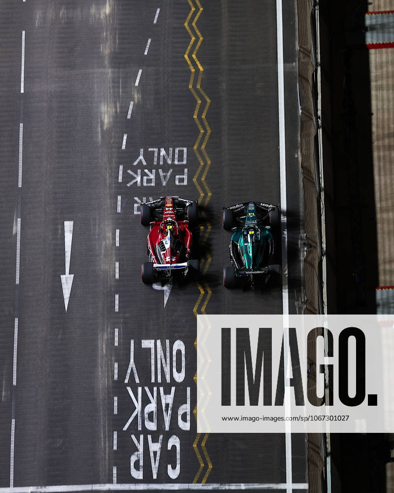 F1 - SINGAPORE GRAND PRIX 2025 44 HAMILTON Lewis (gbr), Scuderia Ferrari SF-25, action and 14 ALONSO Fernando (spa), Aston Martin F1 Team AMR24, action during the 2025 Formula 1 Singapore Grand Prix, 18th round of the 2025 FIA Formula One World Championship, WM, Weltmeisterschaft from October 3 to 5, 2025 on the Marina Bay Street Circuit, in Singapore - SingaporeSingapore