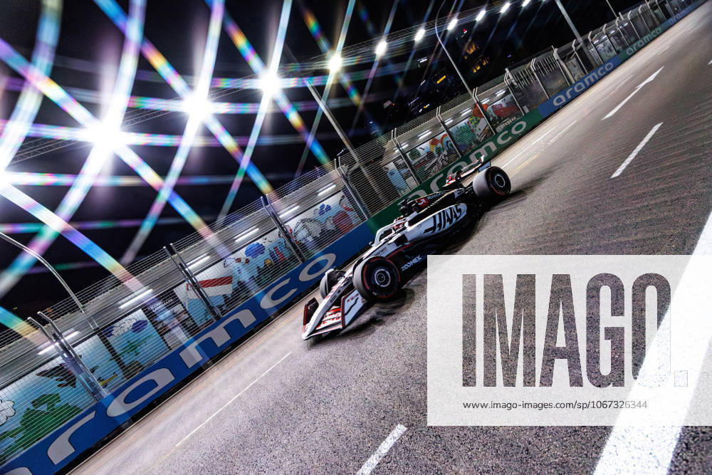 Esteban Ocon of France drives the (31) MoneyGram Haas F1 VF-25 Ferrari during practice session two ahead of the F1 Grand Prix of Singapore at the Marina Bay Street Circuit. Singapore Singapore - ZUMAs197 20251003_aaa_s197_484