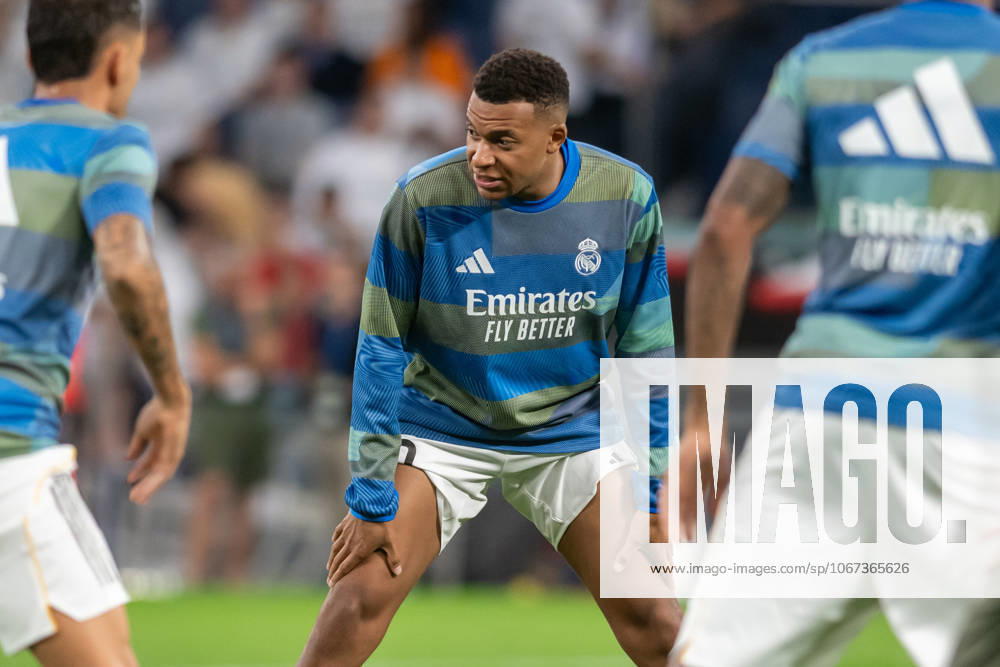 REAL MADRID CF v VILLARREAL CF. LA LIGA 2025 2026. ROUND 8. Real Madrid CFs Kylian Mbappe during La Liga match. October 4, 2025. (ALTERPHOTOS Jorge Ropero)