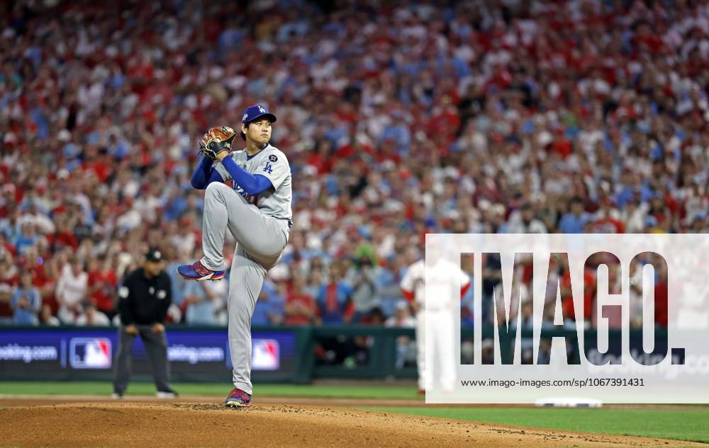 Baseball: Division Series between Dodgers and Phillies Los Angeles Dodgers two-way player Shohei Ohtani pitches in Game 1 of the Division Series against the Philadelphia Phillies at Citizens Bank Park in Philadelphia on Oct. 4, 2025. A14AA0004911200P