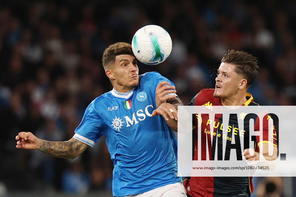 Napolis Giovanni Di Lorenzo during the Serie A soccer match between Napoli and Genoa at the Diego Armando Maradona Stadium in Naples, southern italy - Sunday , October 05 , 2025. - Soccer .