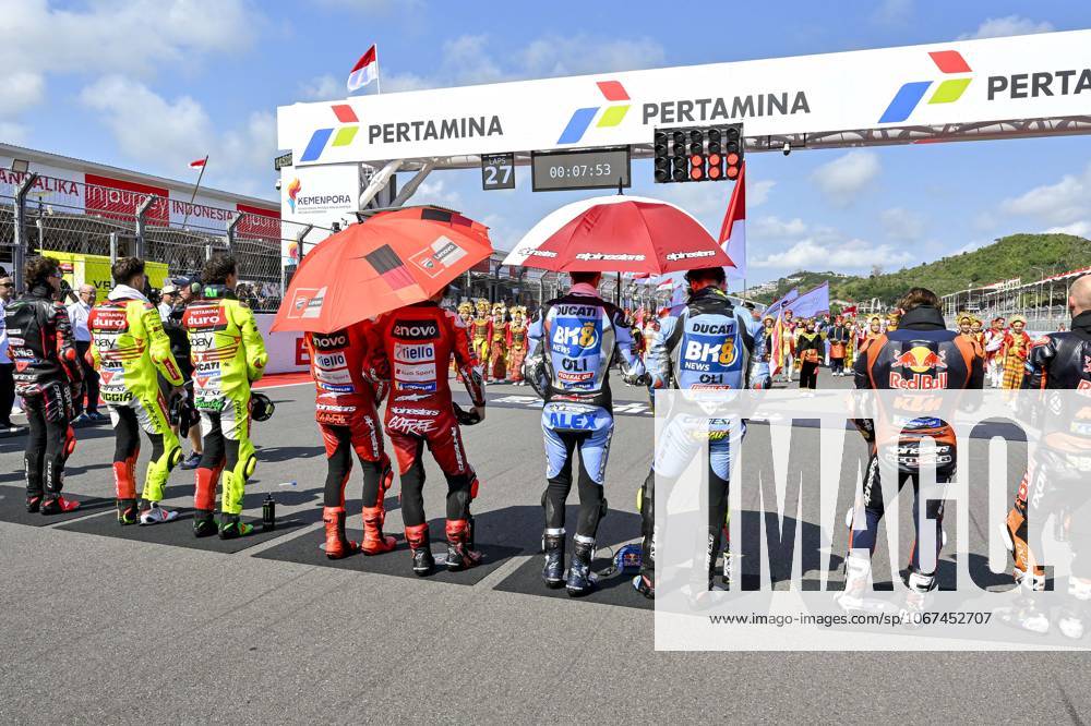 MOTO - MOTO GP - GRAND PRIX OF INDONESIA 2026 Starting ceremony with MotoGP drivers during the 2025 MotoGP Pertamina Grand Prix of Indonesia on the Mandalika circuit from October 3 to 5, At West Nusa Tenggara, Indonesia - West Nusa TenggaraIndonesia