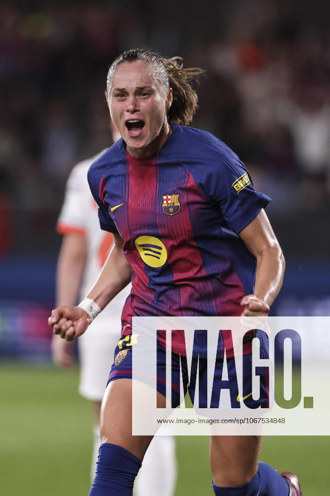 EWA BARBARA PAJOR of FC Barcelona, Barca celebrates a goal during the UEFA Women s Champions League 2025 26 League Phase MD1, football match played between FC Barcelona and FC Bayern Munchen at Johan Cruyff Stadium. Barcelona won 7:1. Sant Joan Despi Spain - ZUMAa181 20251007_zaa_a181_065