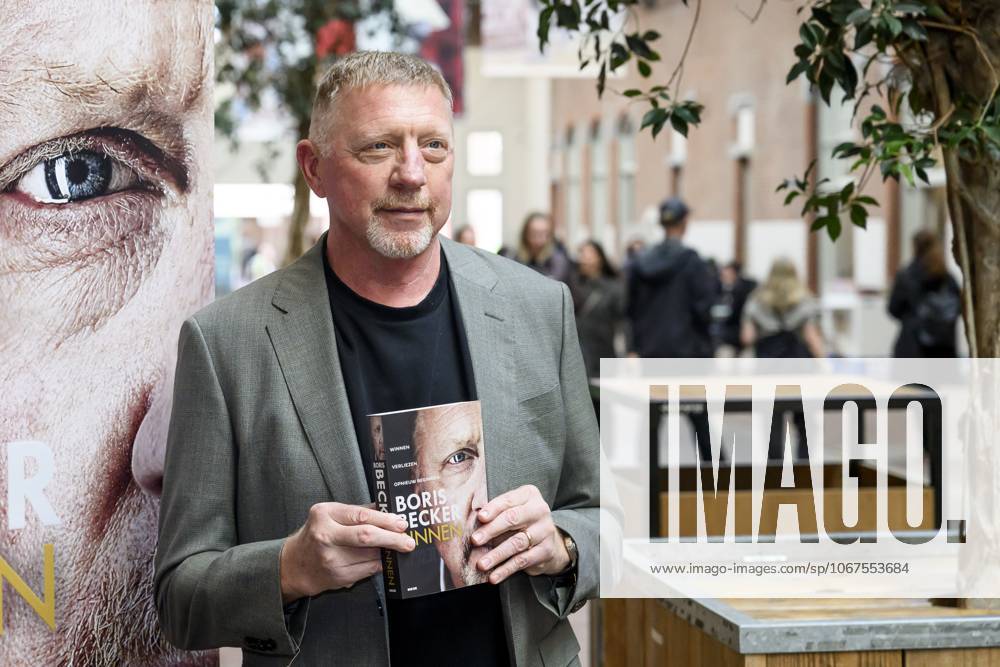 Amsterdam, The Netherlands, 2025-10-08 17:39:23 AMSTERDAM, 08-10-2025, De Hallen Boris Becker before the program Eva in connection with his book Binnen. PHOTO: NLBeeld Patrick van Emst Credit: NL Beeld Patrick van Emst