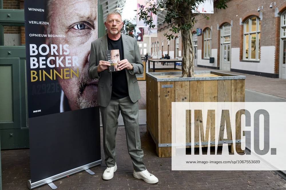 Amsterdam, The Netherlands, 2025-10-08 17:39:47 AMSTERDAM, 08-10-2025, De Hallen Boris Becker before the program Eva in connection with his book Binnen. PHOTO: NLBeeld Patrick van Emst Credit: NL Beeld Patrick van Emst