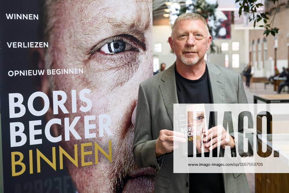 Amsterdam, The Netherlands, 2025-10-08 17:39:51 AMSTERDAM, 08-10-2025, De Hallen Boris Becker before the program Eva in connection with his book Binnen. PHOTO: NLBeeld Patrick van Emst Credit: NL Beeld Patrick van Emst