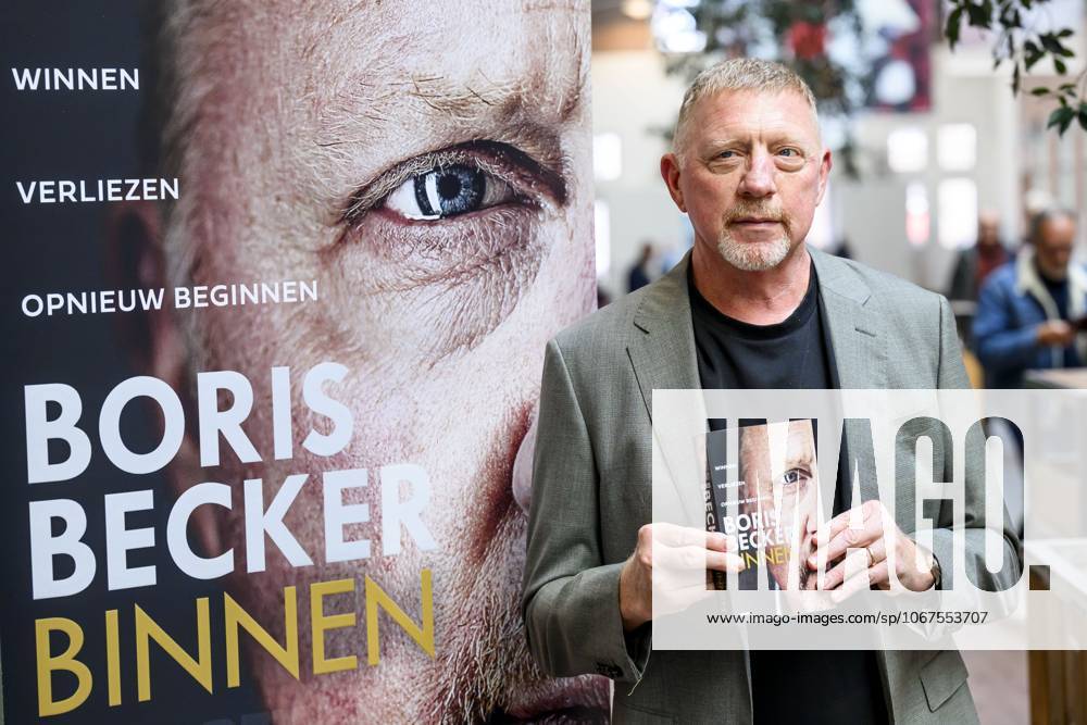 Amsterdam, The Netherlands, 2025-10-08 17:40:05 AMSTERDAM, 08-10-2025, De Hallen Boris Becker before the program Eva in connection with his book Binnen. PHOTO: NLBeeld Patrick van Emst Credit: NL Beeld Patrick van Emst