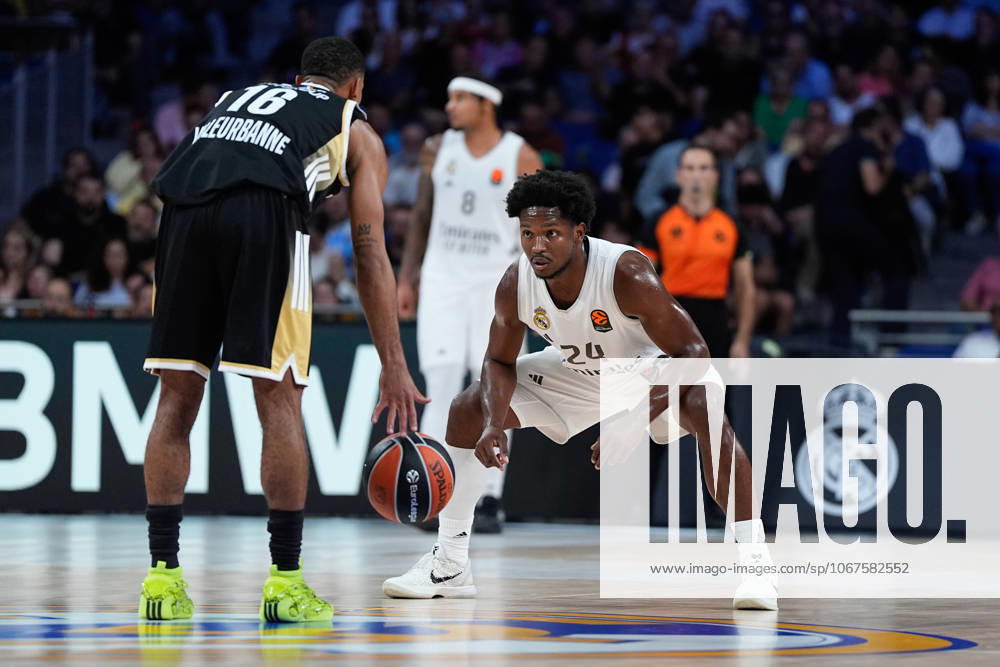 Andres Feliz of Real Madrid in action during the Turkish Airlines Euroleague 2025 26 League Phase MD3, match played between Real Madrid and LDLC ASVEL Villeurbanne at Movistar Arena on October 09, 2025 in Madrid, Spain. Madrid Spain - ZUMAa181 20251009_zaa_a181_547