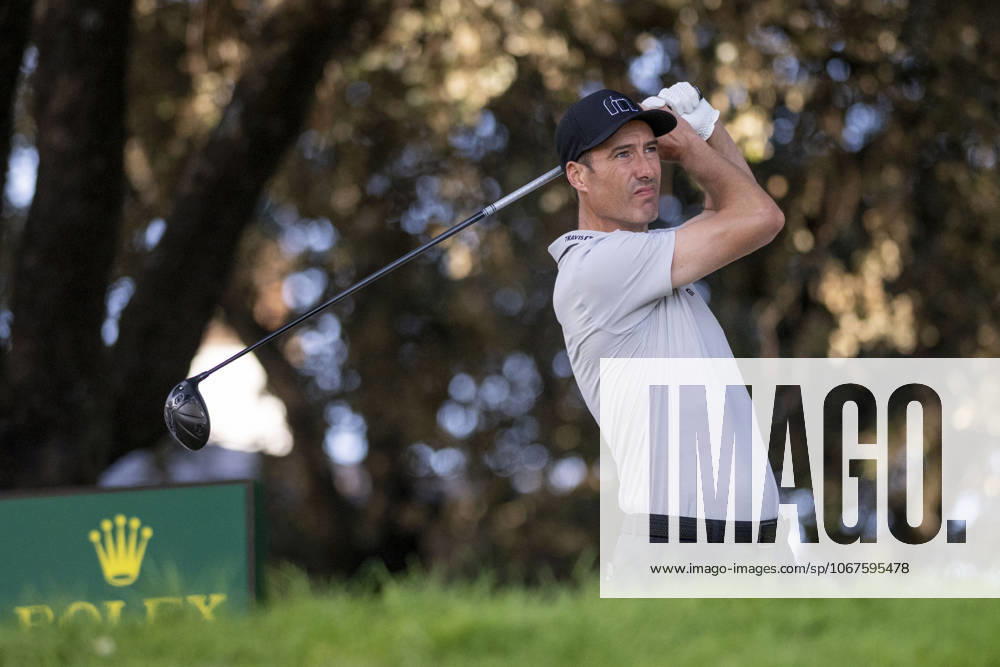 ROSS FISHER, taking the first shot from hole 1 during the matchday of the Open de EspaoÂ±a presented by Madrid, held at the Club de Campo Villa de Madrid on October 10, 2025, in Madrid, Spain. Madrid Spain - ZUMAc312 20251010_zsp_c312_101