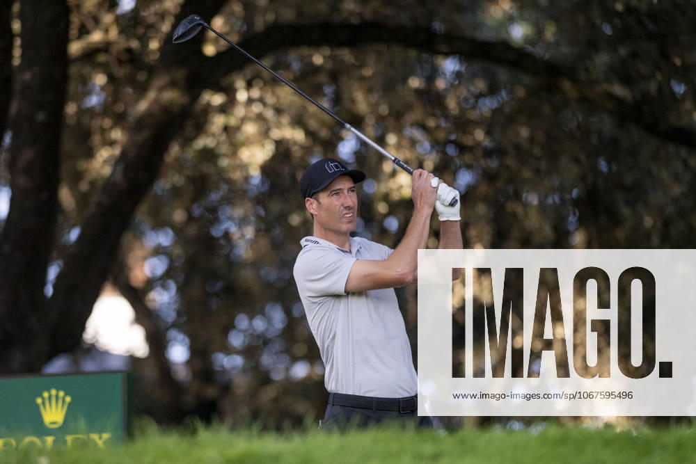 ROSS FISHER, taking the first shot from hole 1 during the matchday of the Open de EspaoÂ±a presented by Madrid, held at the Club de Campo Villa de Madrid on October 10, 2025, in Madrid, Spain. Madrid Spain - ZUMAc312 20251010_zsp_c312_107