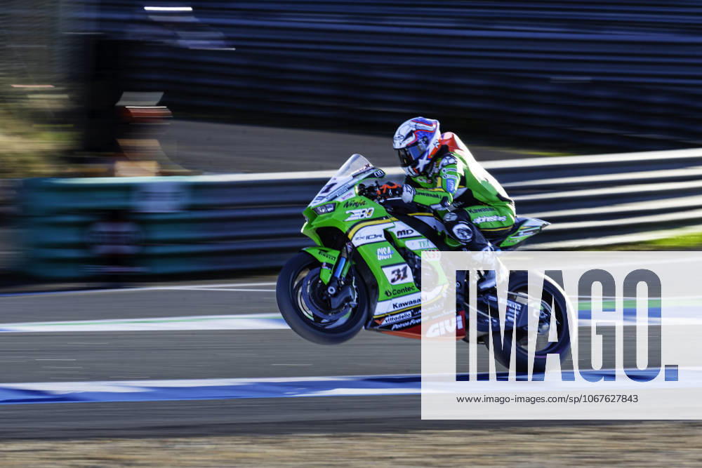 Garrett Gerloff in action during the WorldSBK Championship Free Practice 3 at the Estoril Circuit, Portugal, on October 11, 2025. Cascais Portugal - ZUMAr200 20251011_zsp_r200_014