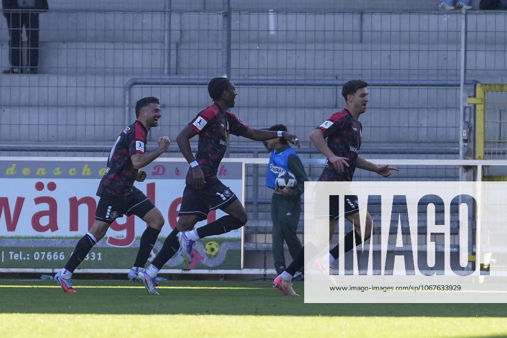 Goal celebration, Emotions, Goal shot, Goal success, Goal, Germany, Football, Regionalliga Südwest, Matchday 12, 2025 2026, SC Freiburg II vs KSV Hessen Kassel, 11 10 2025, Dreisamstadion, Freiburg, Germany DFB REGULATIONS PROHIBIT ANY USE OF PHOTOGRAPHS AS IMAGE SEQUENCES AND OR QUASI VIDEO Freiburg Dreisamstadion Baden Wuerttemberg Germany