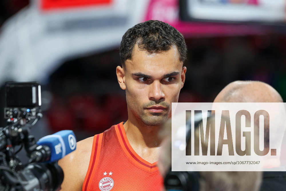 Oscar da Silva FC Bayern Basketball, 01 in post-match interview, GER, FC Bayern Basketball vs BMA365 Bamberg Baskets, Basketball, easycredit Basketball Bundesliga, Matchday 4, Season 2025 2026, 12 10 2025, GER, FC Bayern Basketball vs BMA365 Bamberg Baskets, Basketball, easycredit Basketball Bundesliga, Matchday 4, Season 2025 2026, 12 10 2025 Munich
