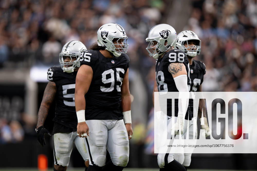 Las Vegas Raiders came away with a 20-10 victory over Tennessee Titans during 2025 NFL, American Football Herren, USA Season week 6 at the Allegiant Stadium in Las Vegas. Las Vegas USA - ZUMAo117 20251012_zsp_o117_054
