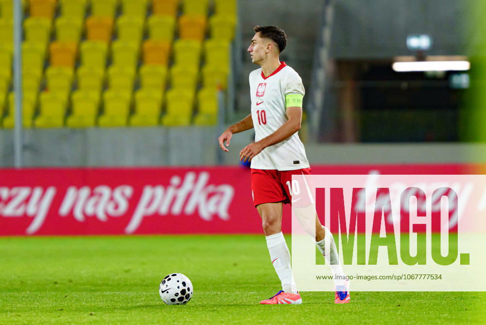 Tomasz Pienko seen during U21, U 21 2027 EURO Qualifying, EM, Europameisterschaft game between national teams of Poland and Montenegro (Kazimierz Koper Ball Raw Images) Katowice Arena Katowice Poland