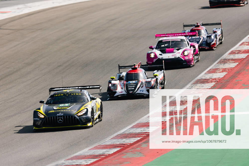 AUTO - ELMS - 4 HOURS OF PORTIMAO 2025 63 BERRY Martin (sgp), HANAFIN Lorcan (gbr), SCHILLER Fabian (gbr), Iron Lynx, Mercedes-AMG GT3 Evo, LMGT3, action during the 4 Hours of Portimao, 6th round of the 2025 European Le Mans Series on the Autodromo Internacional do Algarve from October 16 to 18, 2025 in Portimao, Portugal -