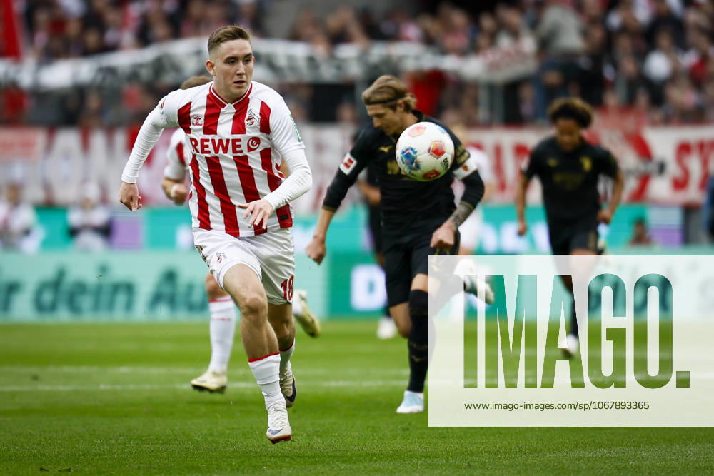 Isak Johannesson (1. FC Koeln, 18) during the Bundesliga match between 1. FC Koeln vs. FC Augsburg at the Rheinenergie-Stadion on matchday 7 of the 1. Bundesliga on October 18, 2025 in Koeln, Germany. DFL REGULATIONS PROHIBIT ANY USE OF PHOTOGRAPHS AS IMAGE SEQUENCES AND OR QUASI-VIDEO. Nordrhein-Westfalen Germany