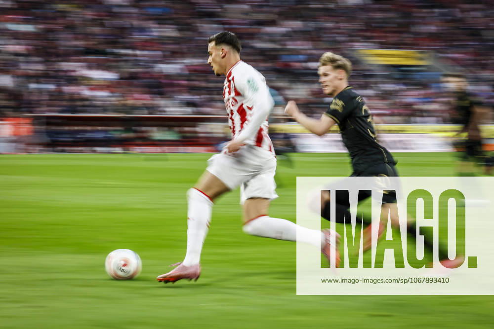 Said el Mala (1. FC Koeln, 13) speeding during the Bundesliga match between 1. FC Koeln vs. FC Augsburg at the Rheinenergie-Stadion on matchday 7 of the 1. Bundesliga on October 18, 2025 in Koeln, Germany. DFL REGULATIONS PROHIBIT ANY USE OF PHOTOGRAPHS AS IMAGE SEQUENCES AND OR QUASI-VIDEO. Nordrhein-Westfalen Germany