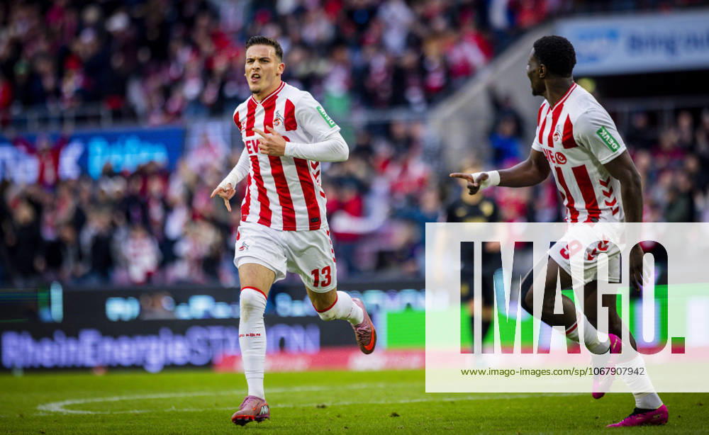Cologne, Germany 18th Oct 2025 Goal celebration Said El Mala Cologne Ragnar Ache Cologne 1 FC Köln FC Augsburg 18 10 2025