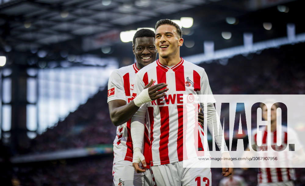 Cologne, Germany 18th Oct 2025 Goal celebration Said El Mala Cologne Ragnar Ache Cologne 1 FC Köln FC Augsburg 18 10 2025